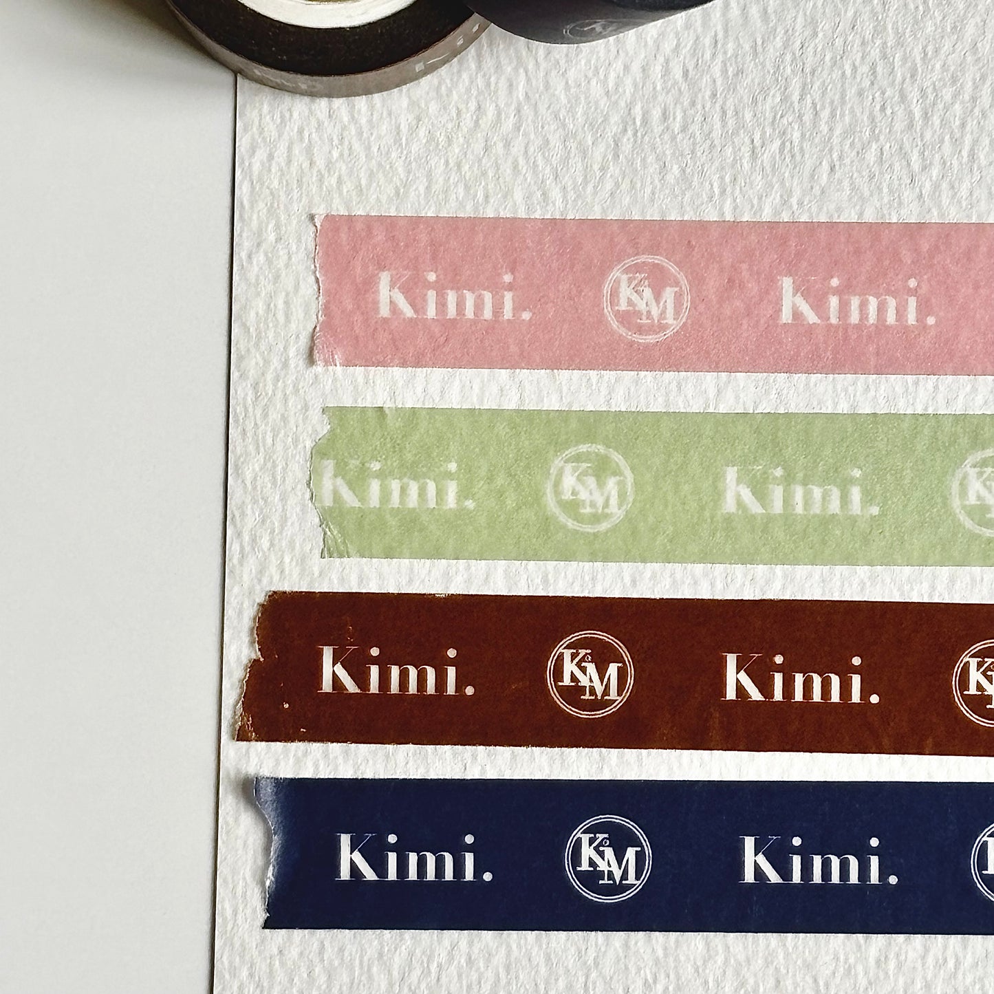Kimi. logo masking tape-pink