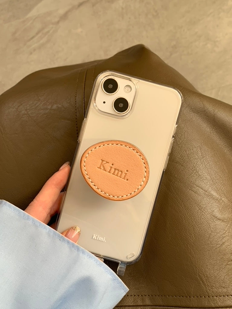 Leather Griptok-motif/camel