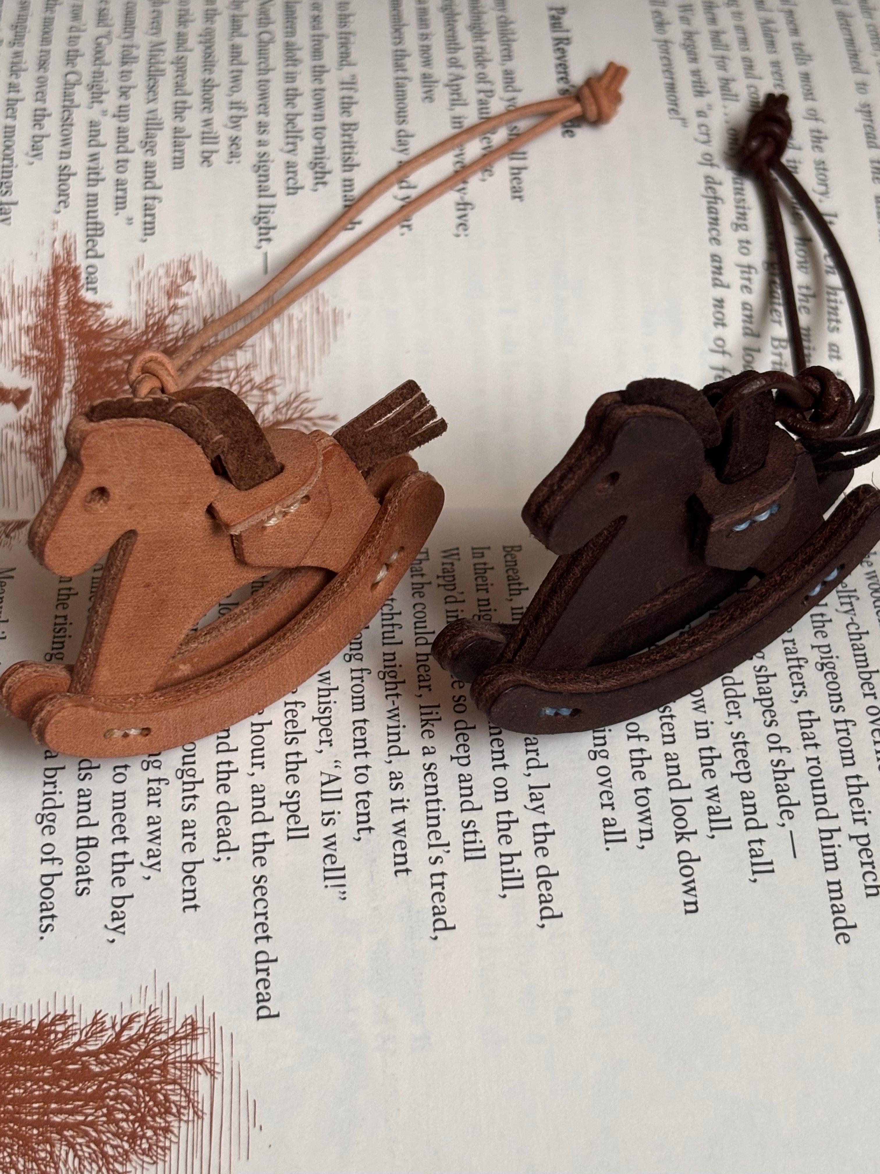 Rocking Horse Charm-Dark Brown