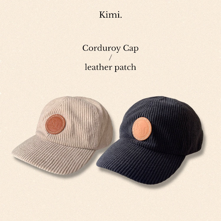 Corduroy Cap-ivory