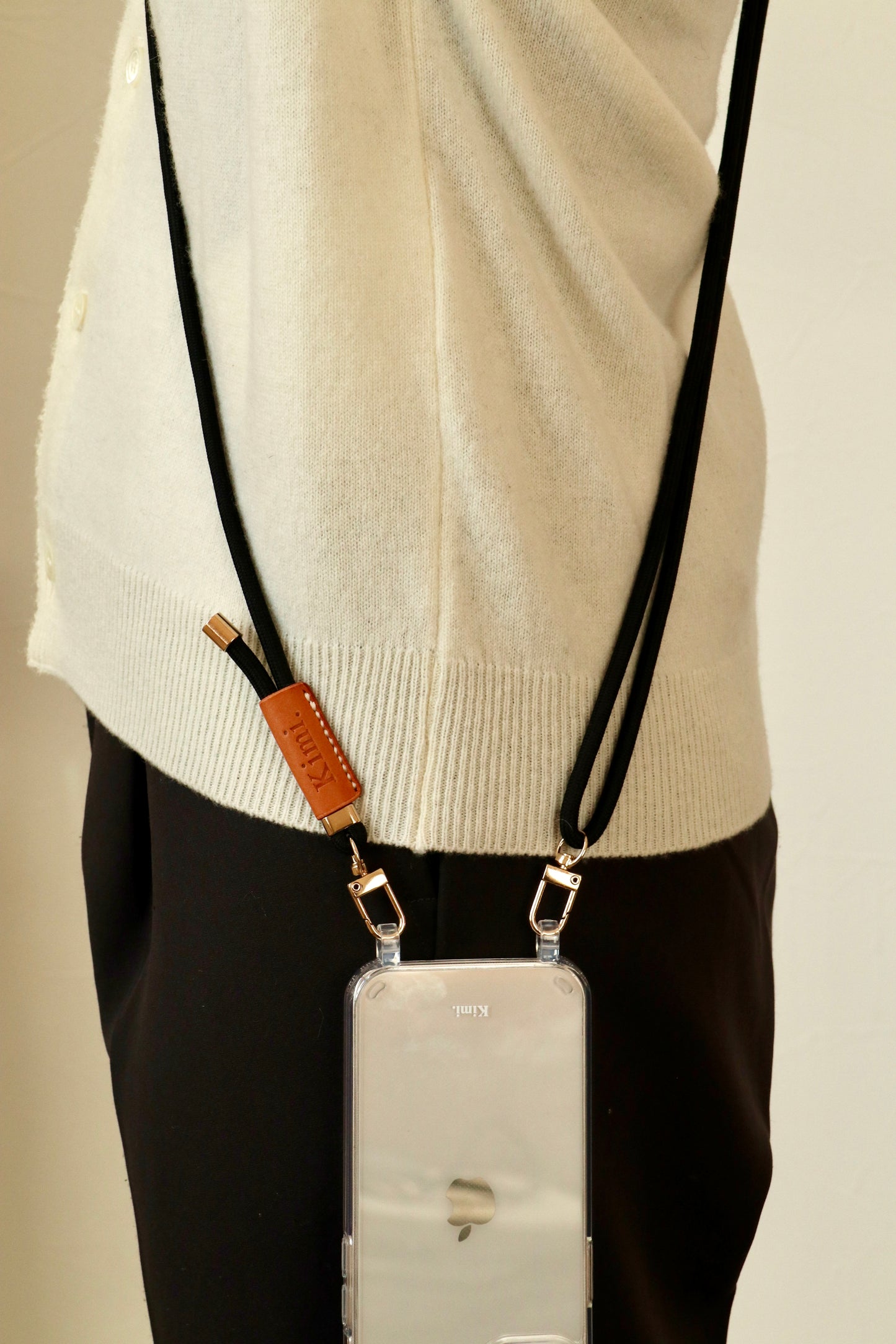 Logo Phone Strap-black