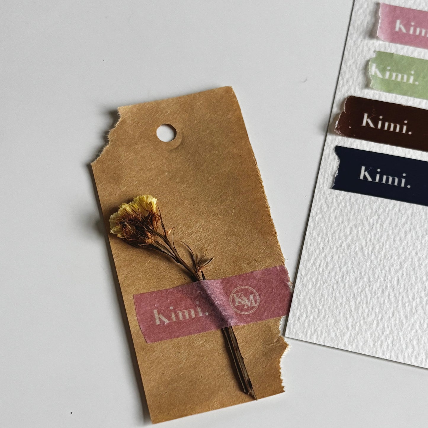 Kimi. logo masking tape-pink