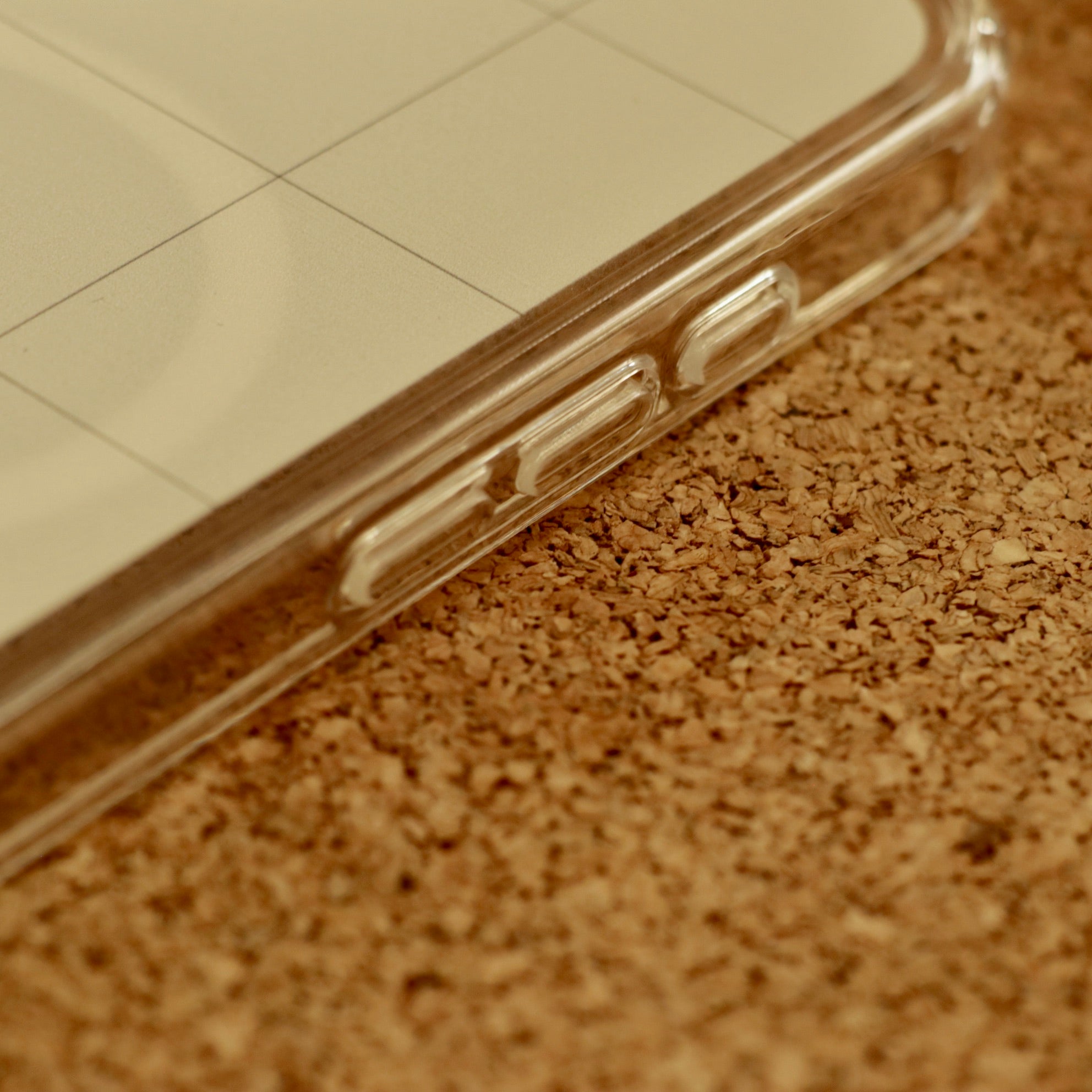 Logo Grid MagSafe Case-Cream Beige