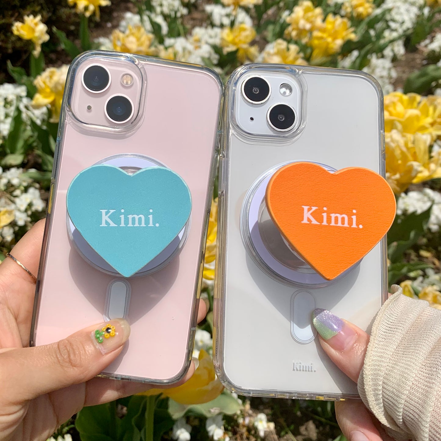 Pastel Heart Griptok/orange