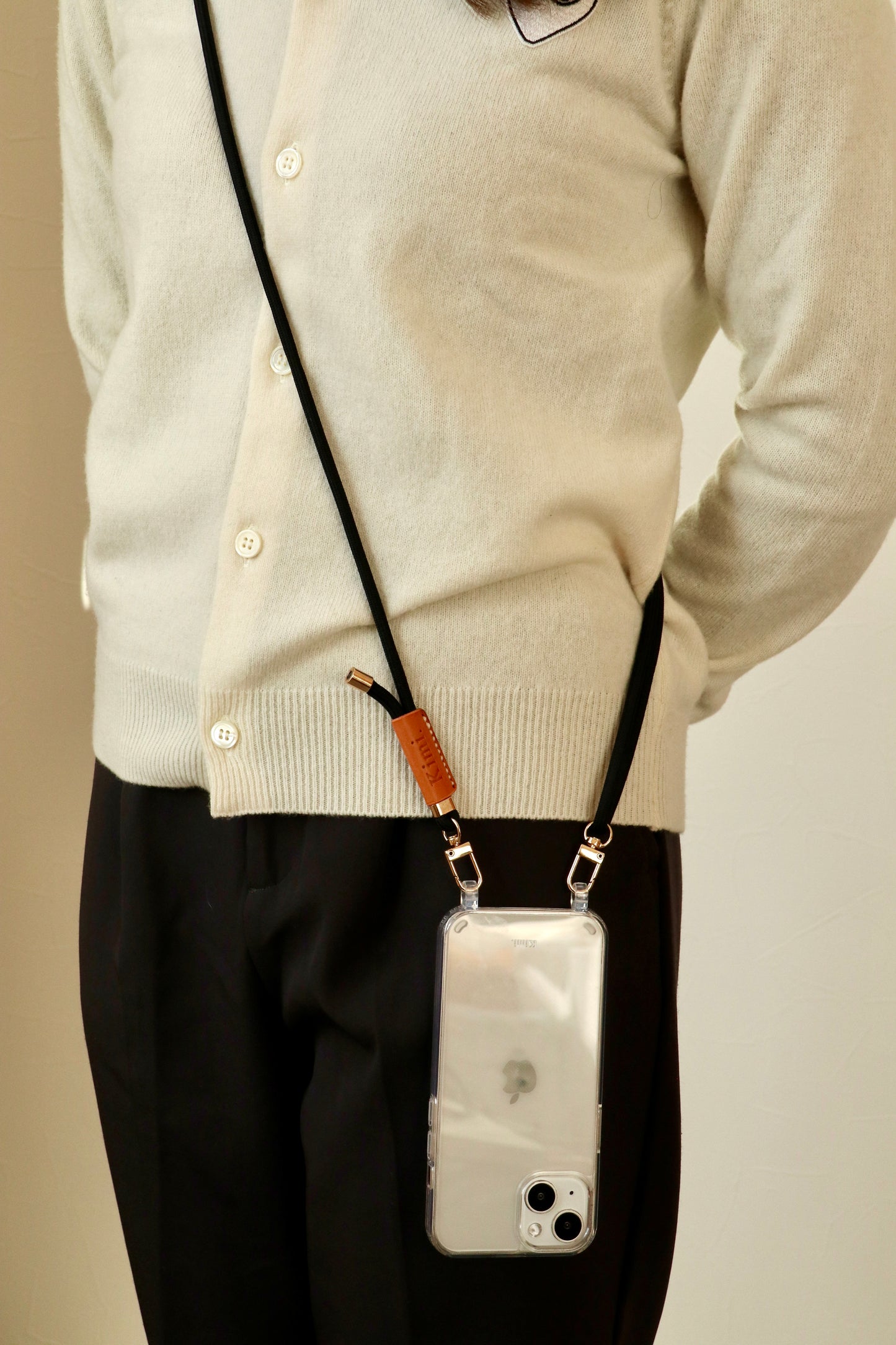 Logo Phone Strap-black