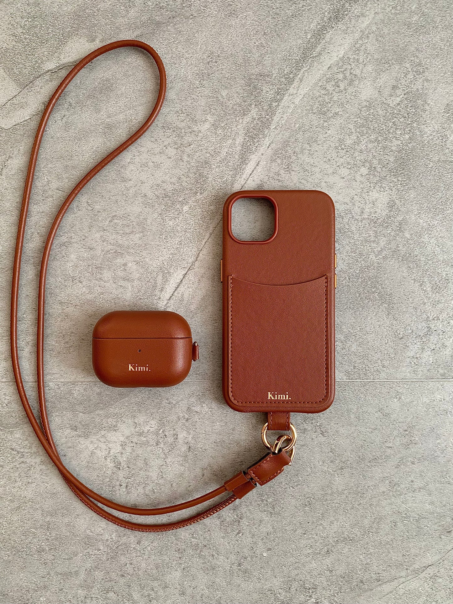 Leather AirPods Case - Green