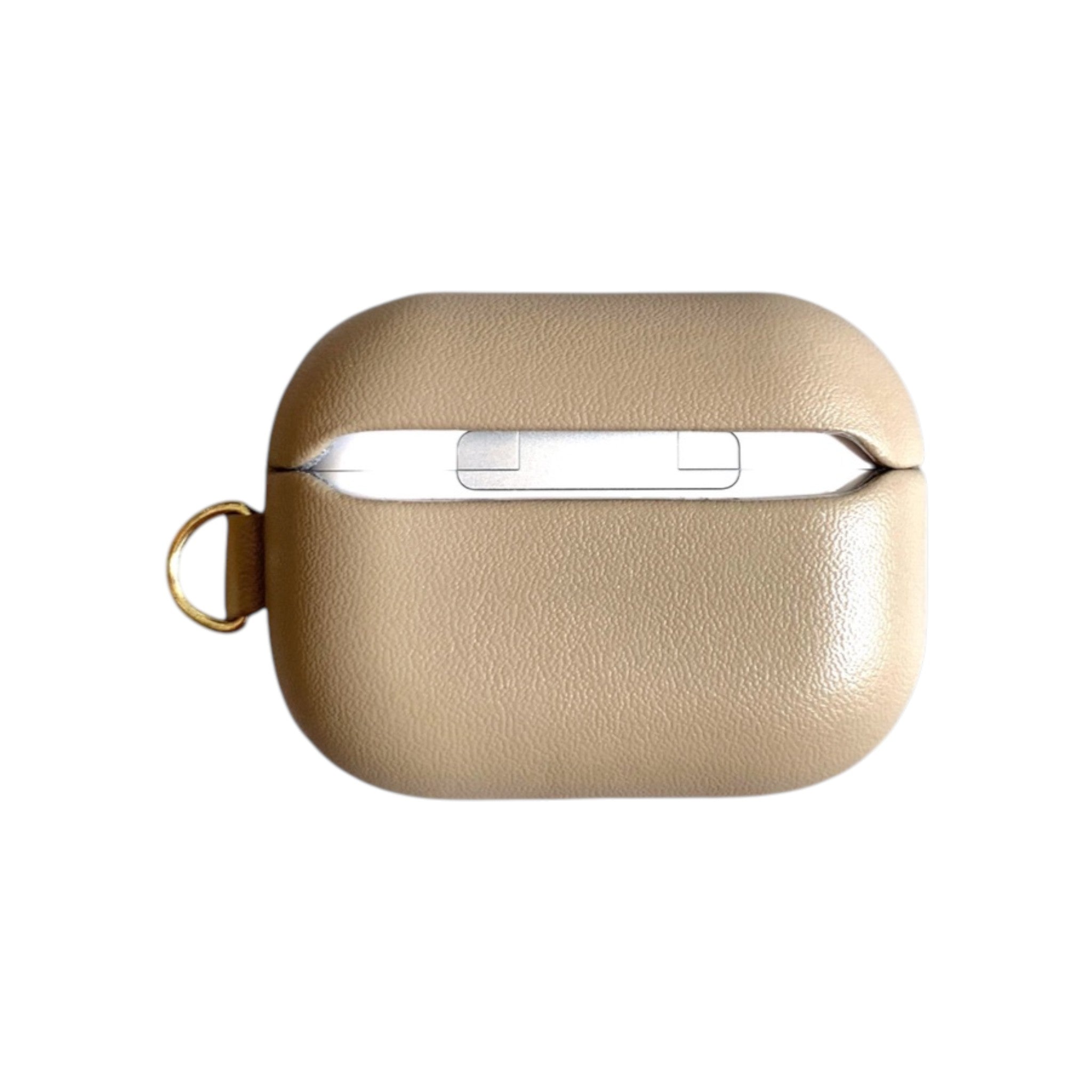 Leather AirPods Case-Etoupe