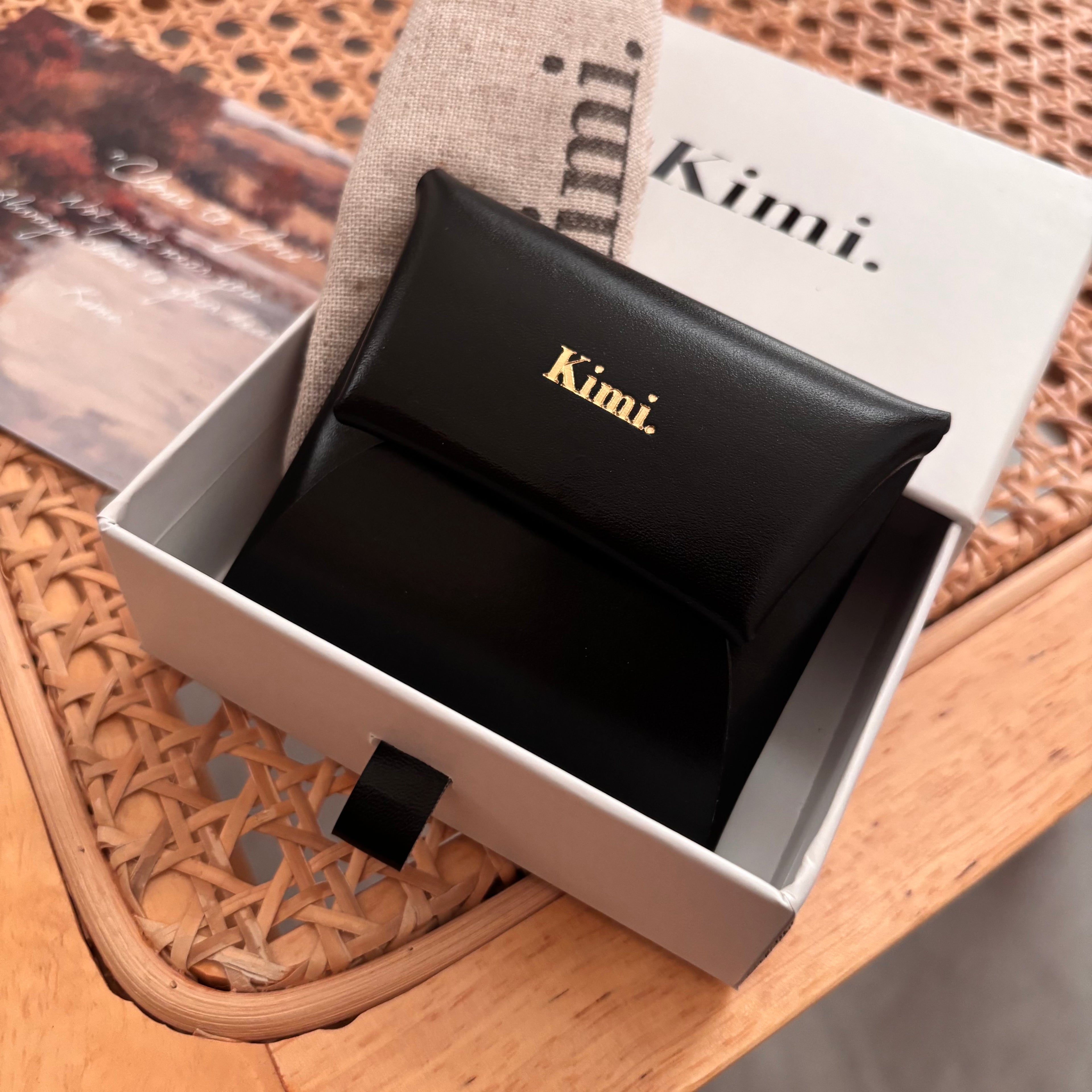 Square Coin Case-Black