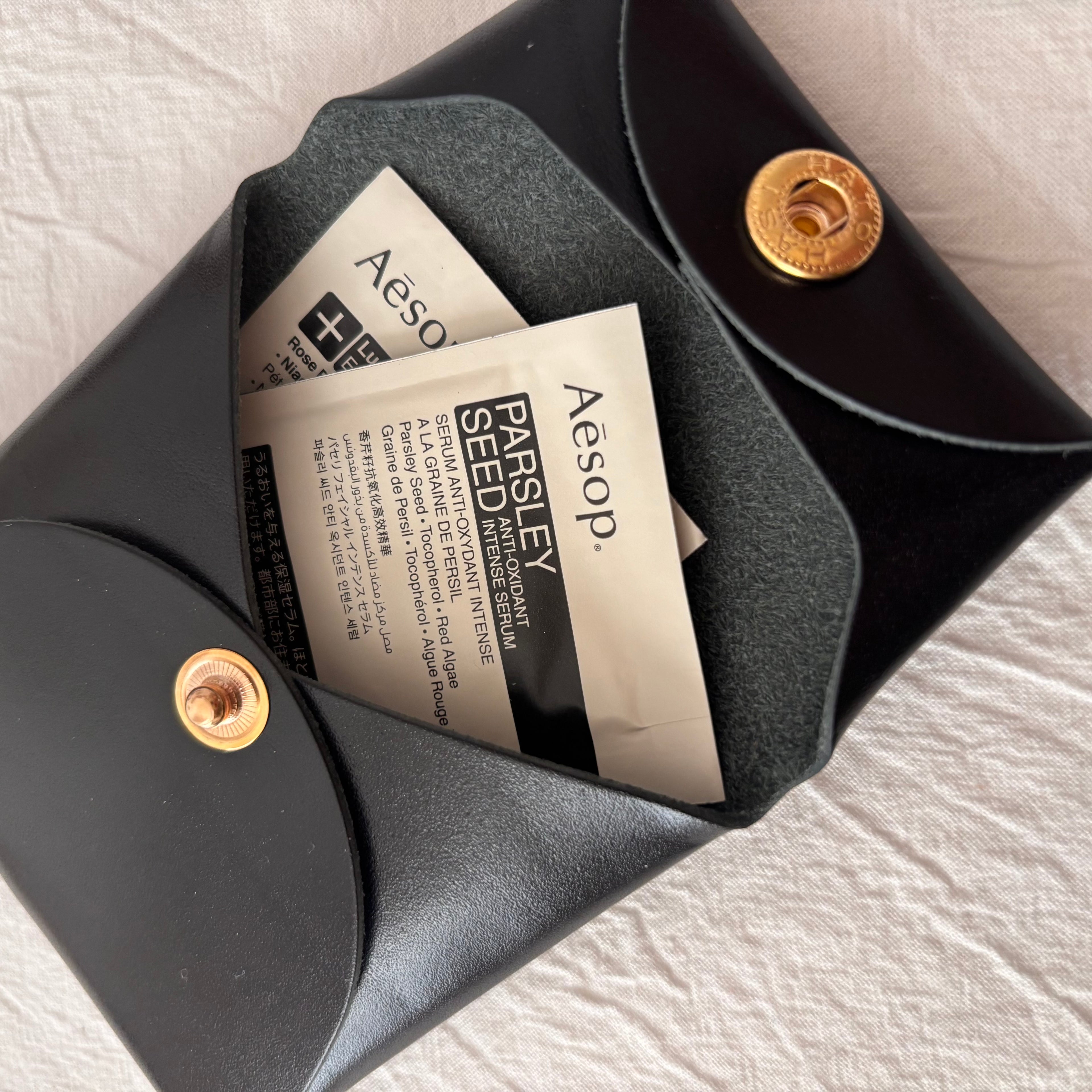 Square Coin Case-Black