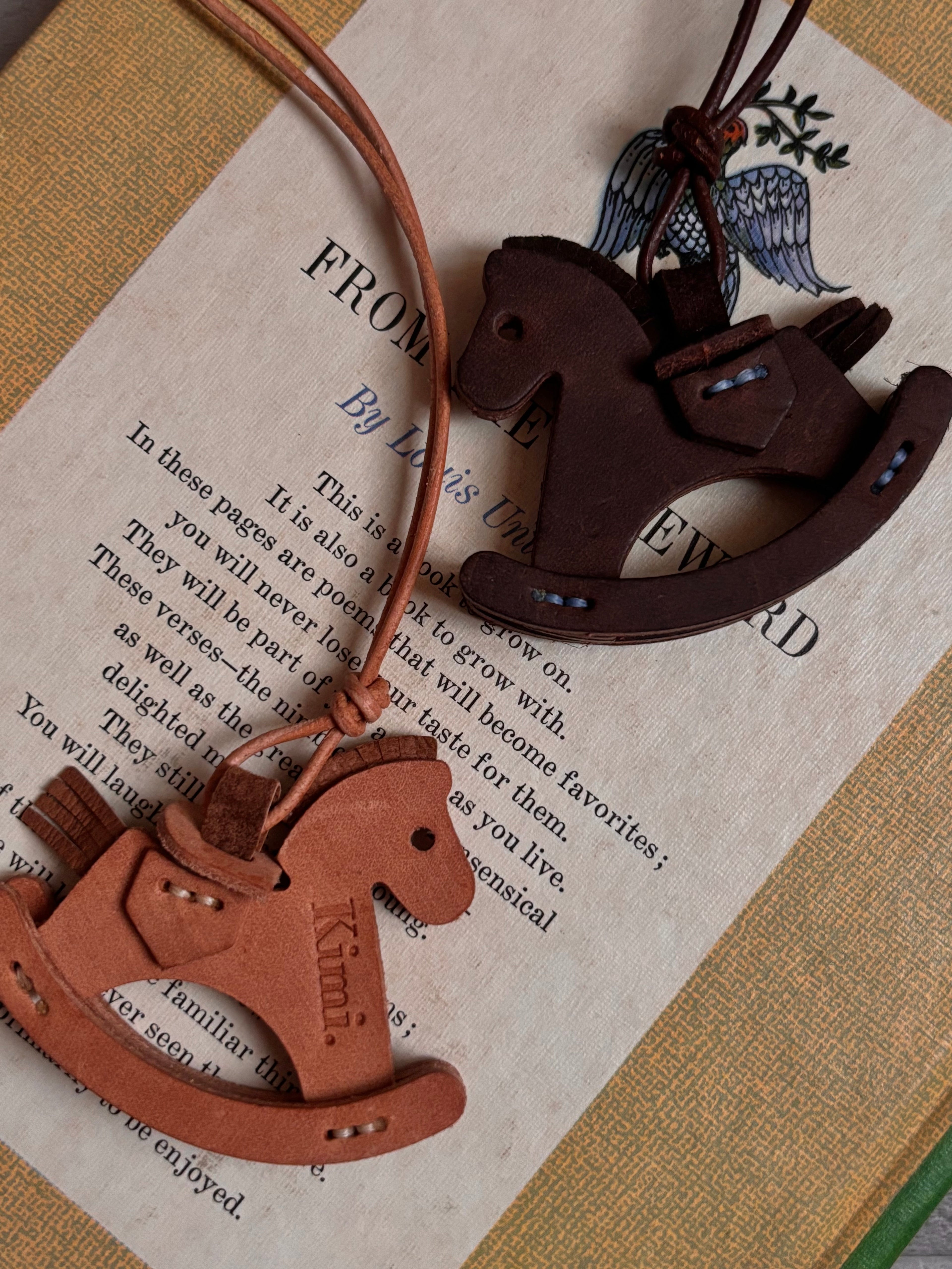 Rocking Horse Charm-Dark Brown