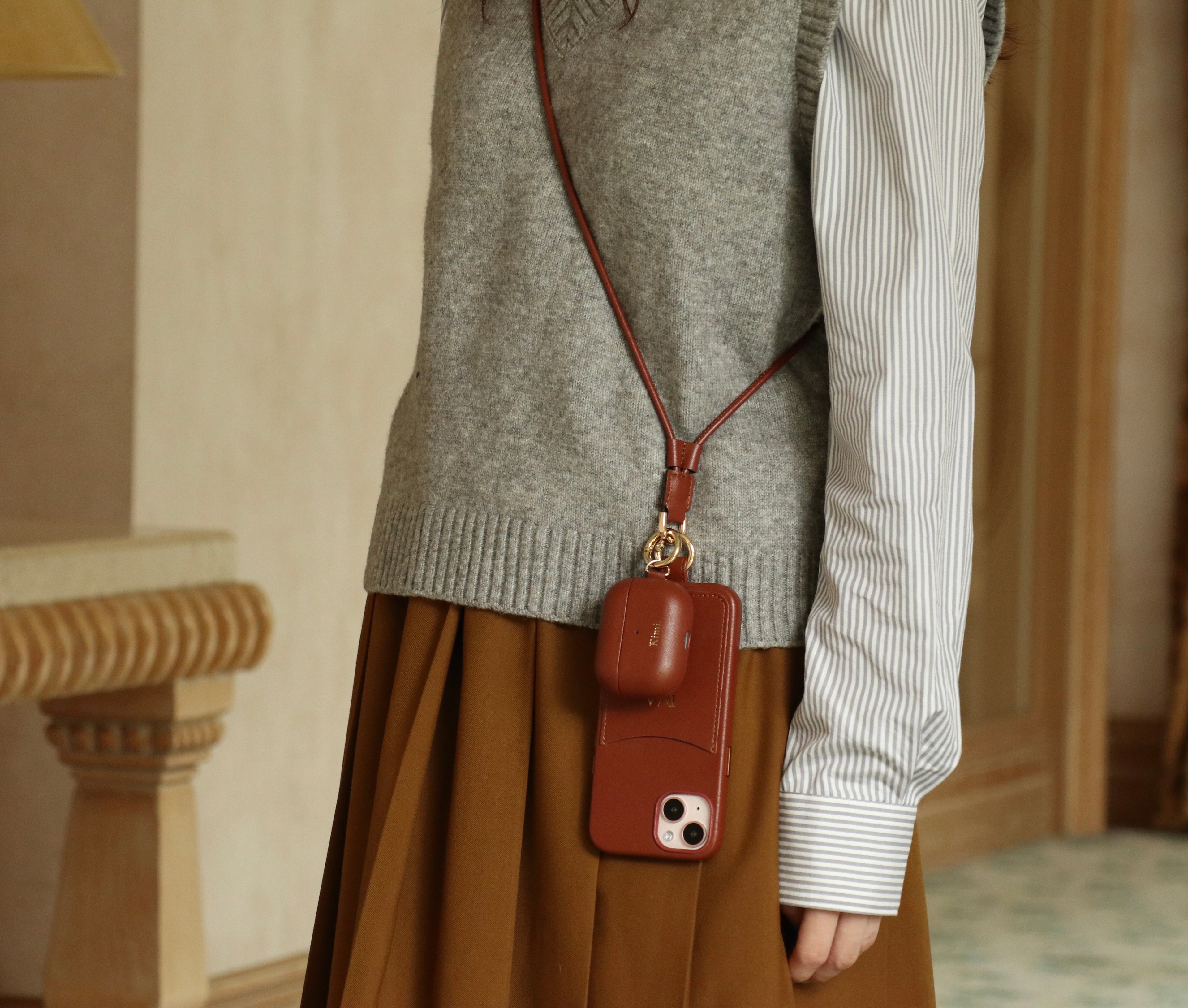 Leather Phone Case-Brown(ケース単品)