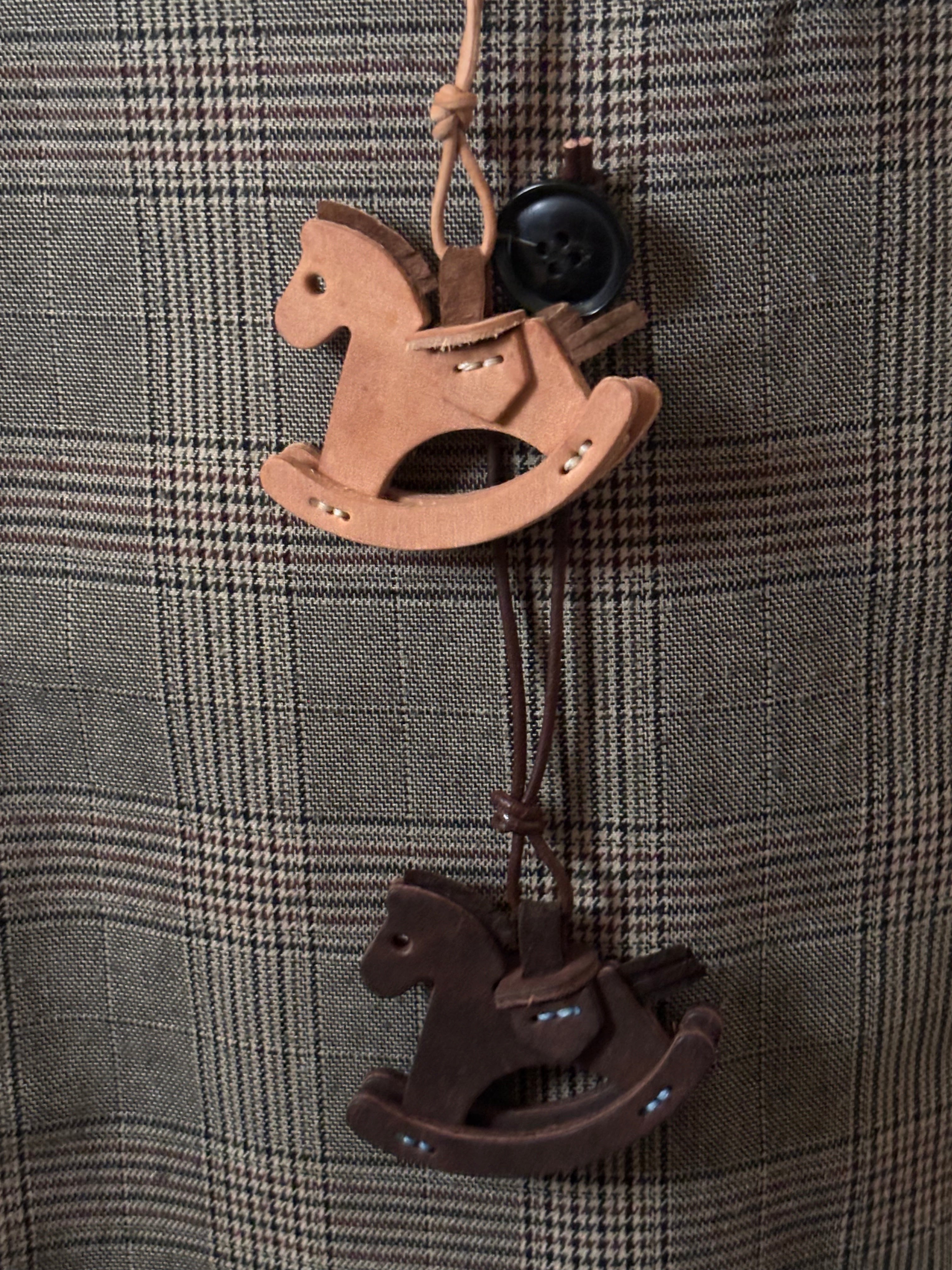Rocking Horse Charm-Dark Brown