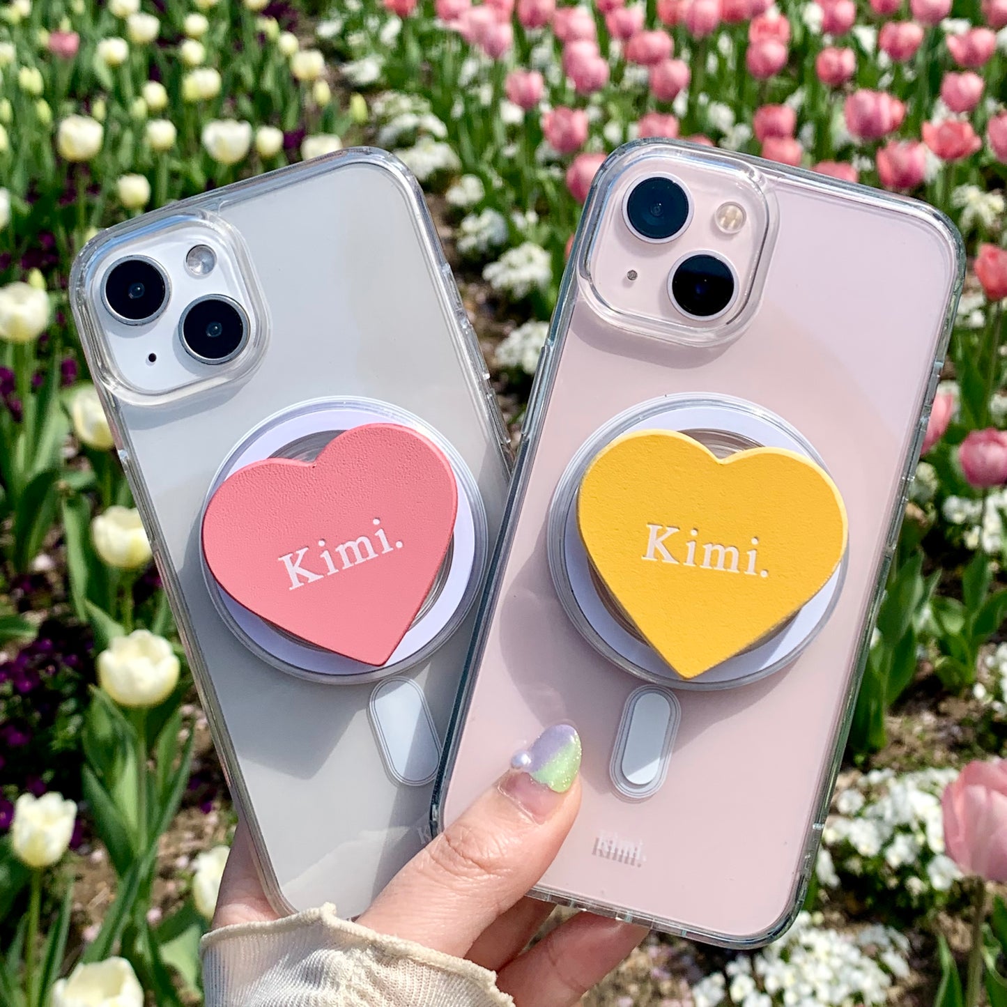 Pastel Heart Griptok/pink