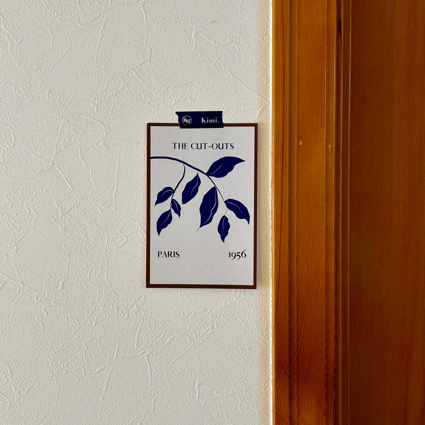 Kimi. logo masking tape-navy