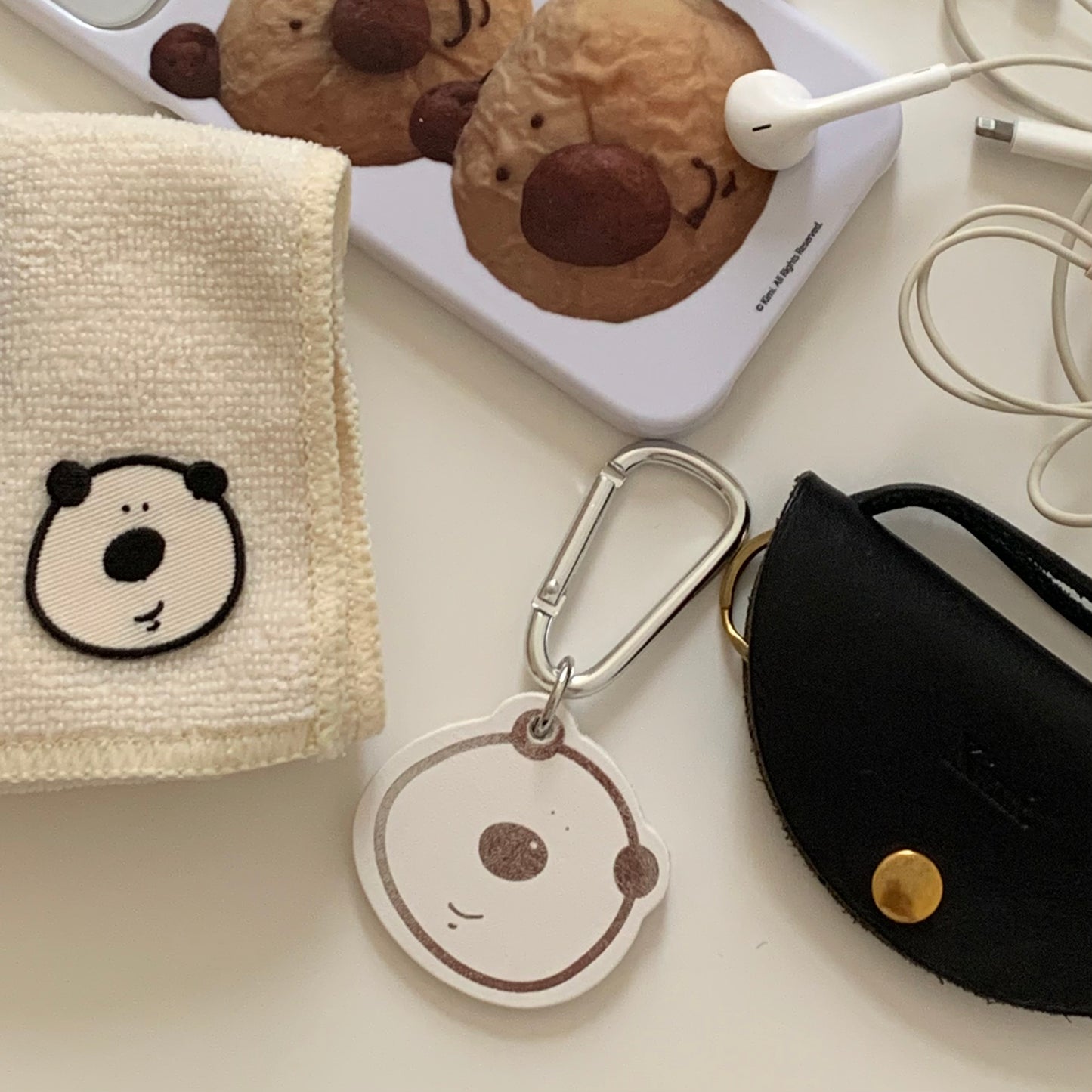 Kimi.kun Leather Key Holder-Red