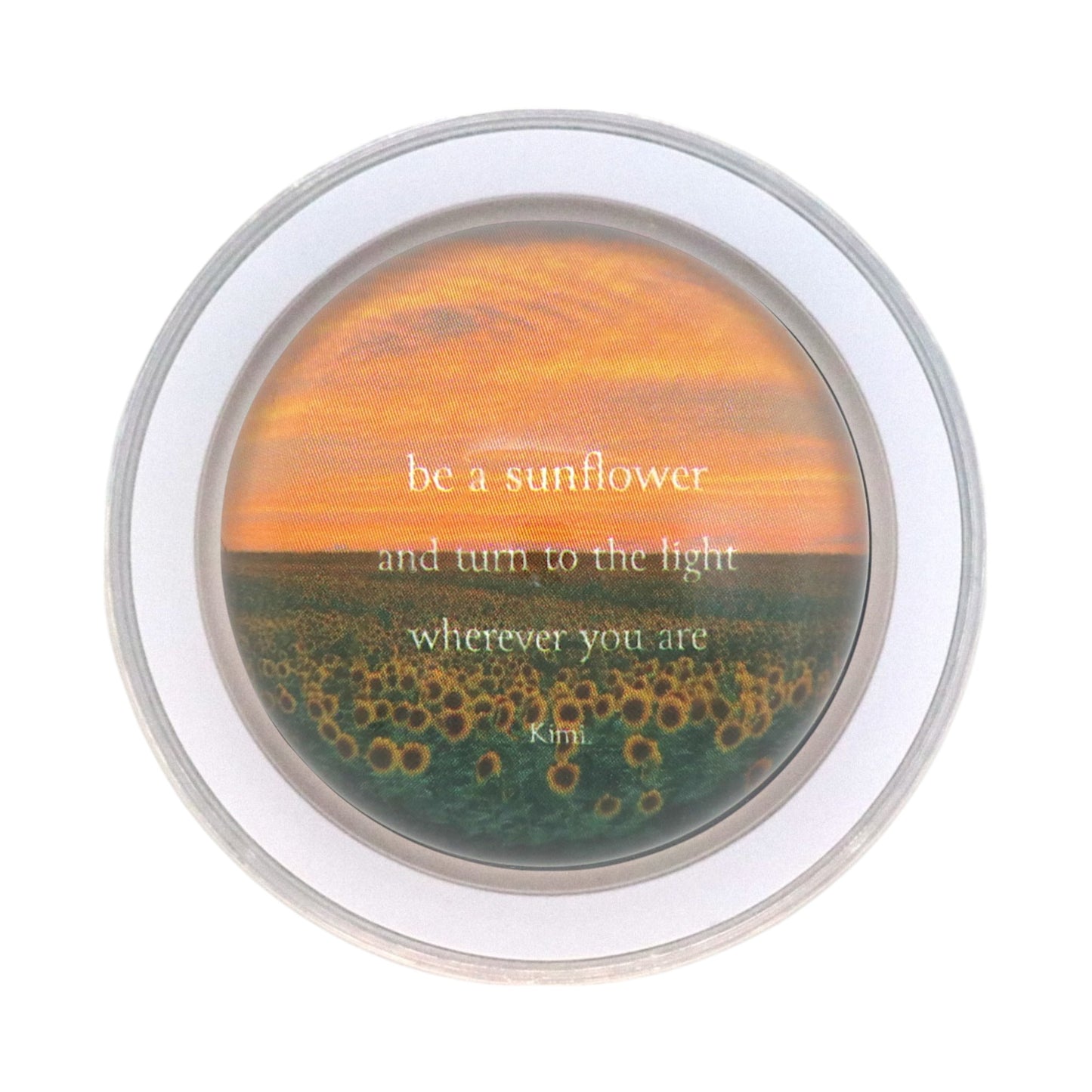 Glass Griptok-Sunflower Light