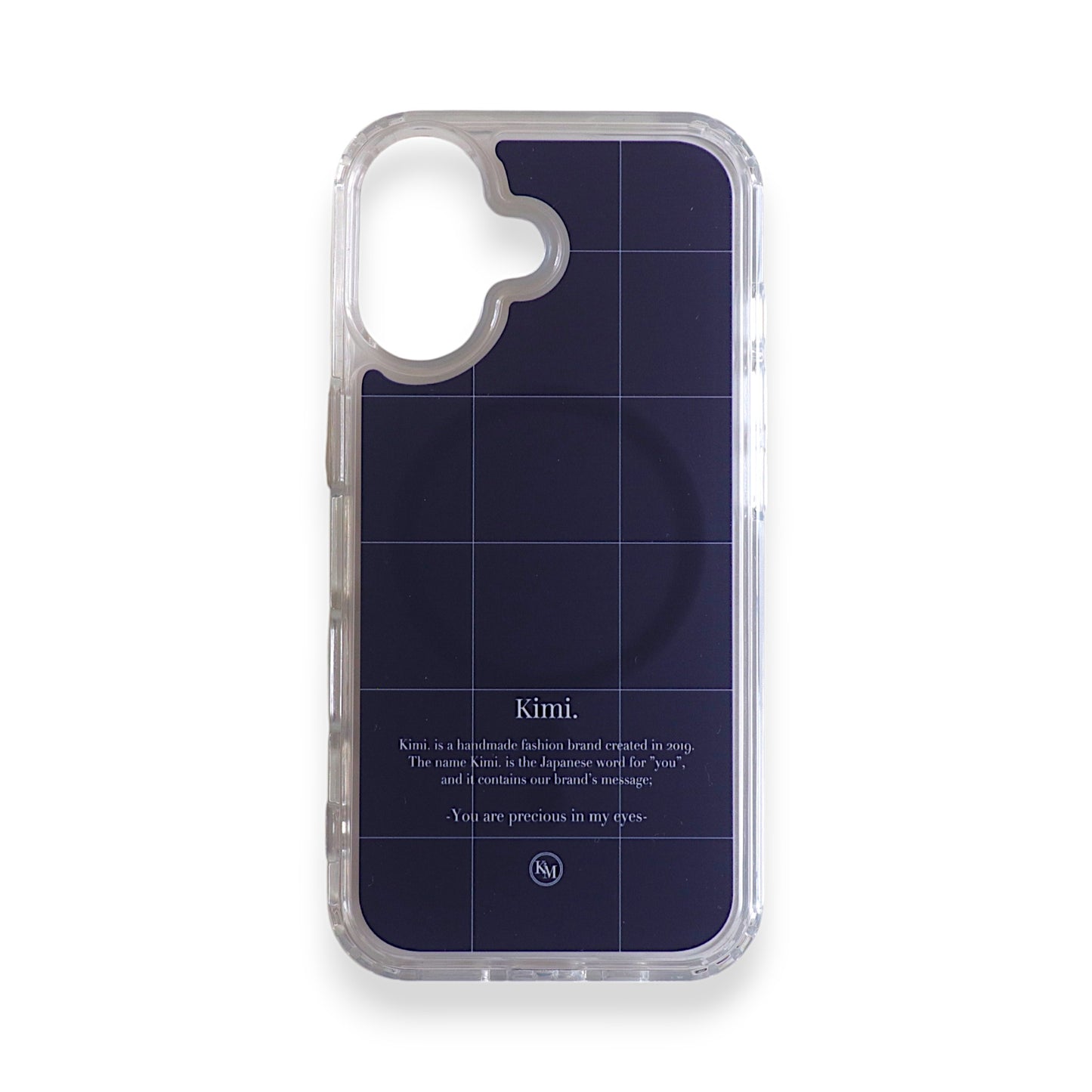 Logo Grid MagSafe Case-Navy