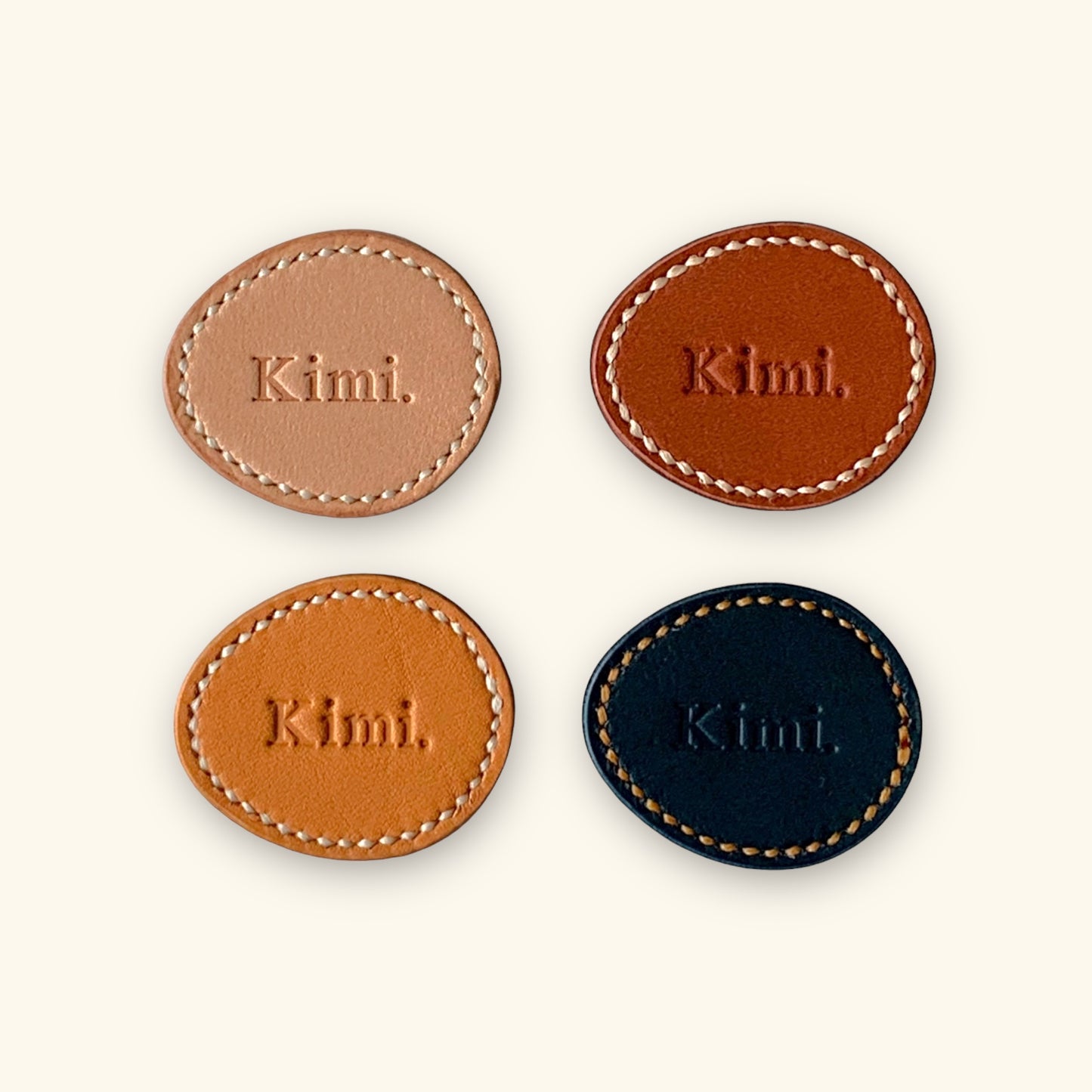 Leather Griptok-egg/natural