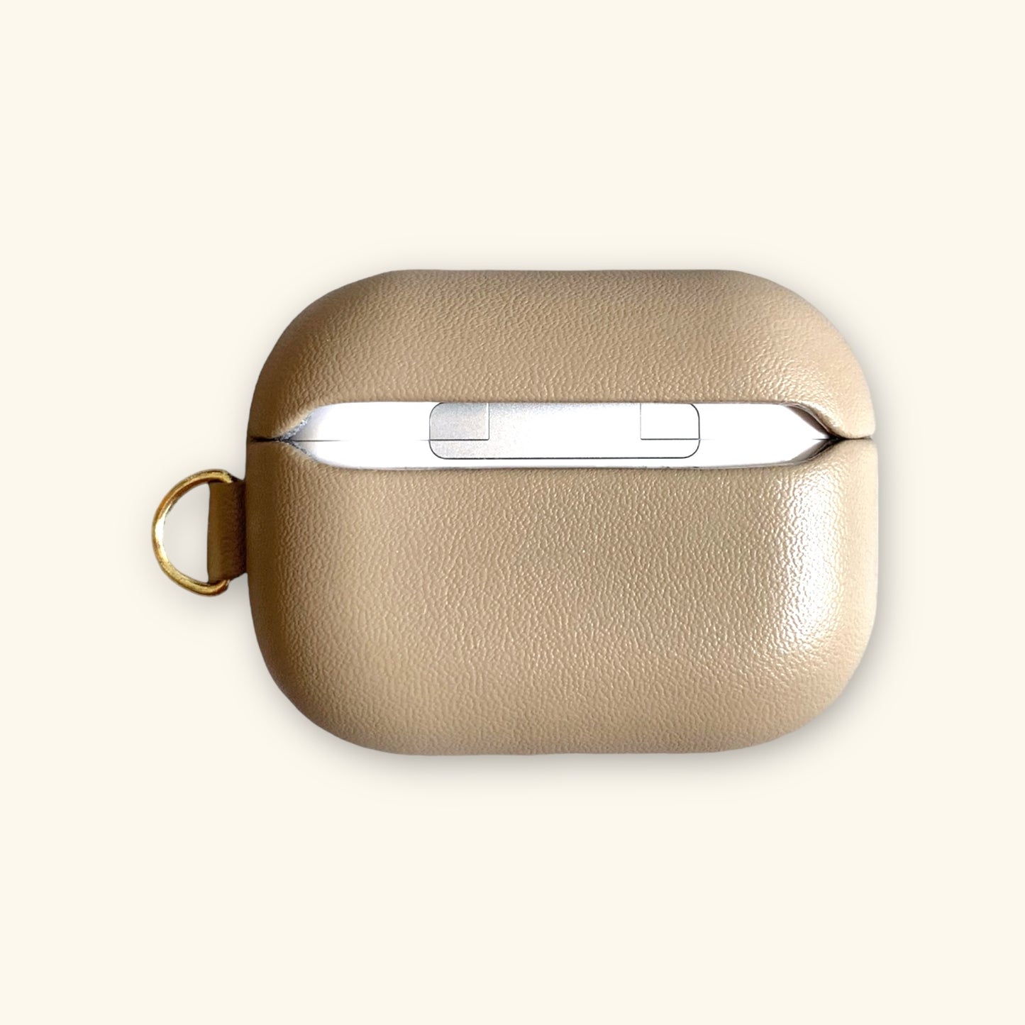 Leather AirPods Case-Etoupe