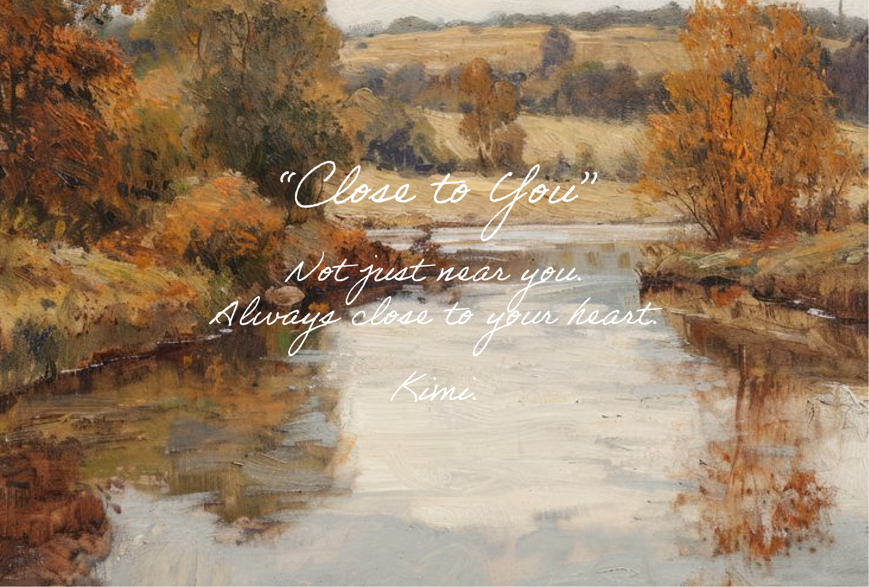 2025 A/W Collection– "Close to you"