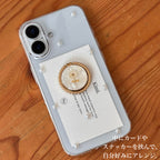 Flower Ring Pearl Phone Case -Gold