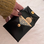 Square Coin Case-Black