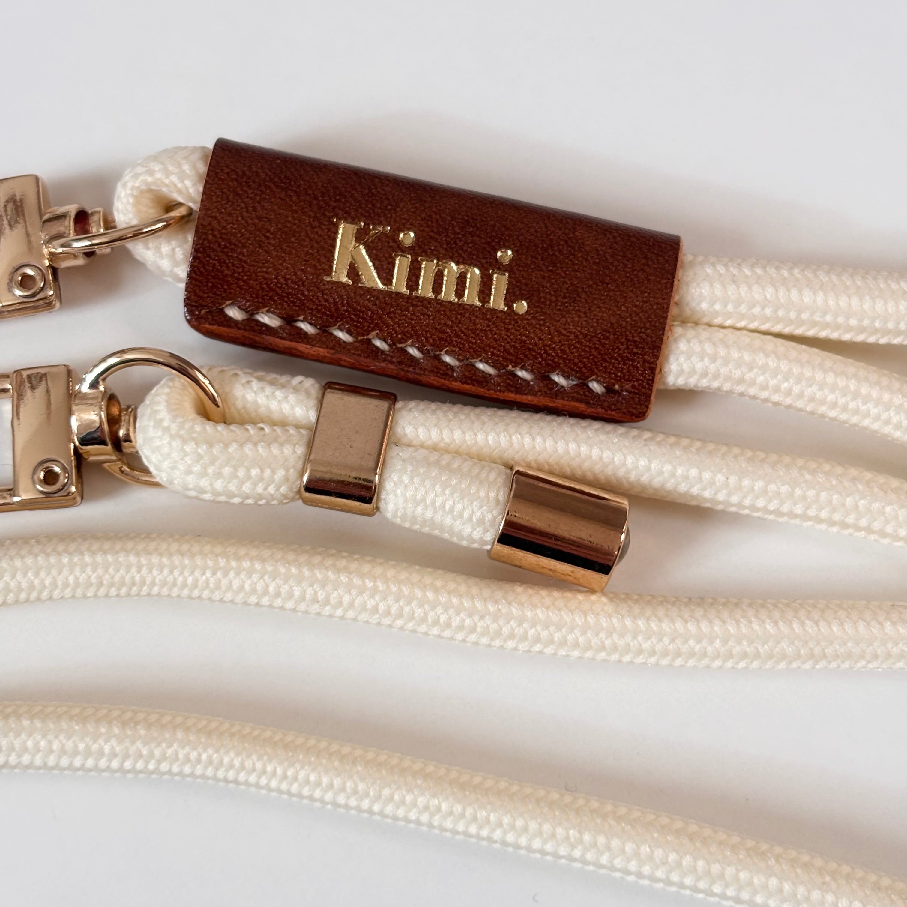 Kimi. Logo Shoulder Strap-Ivory