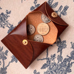 Square Coin Case-Brown