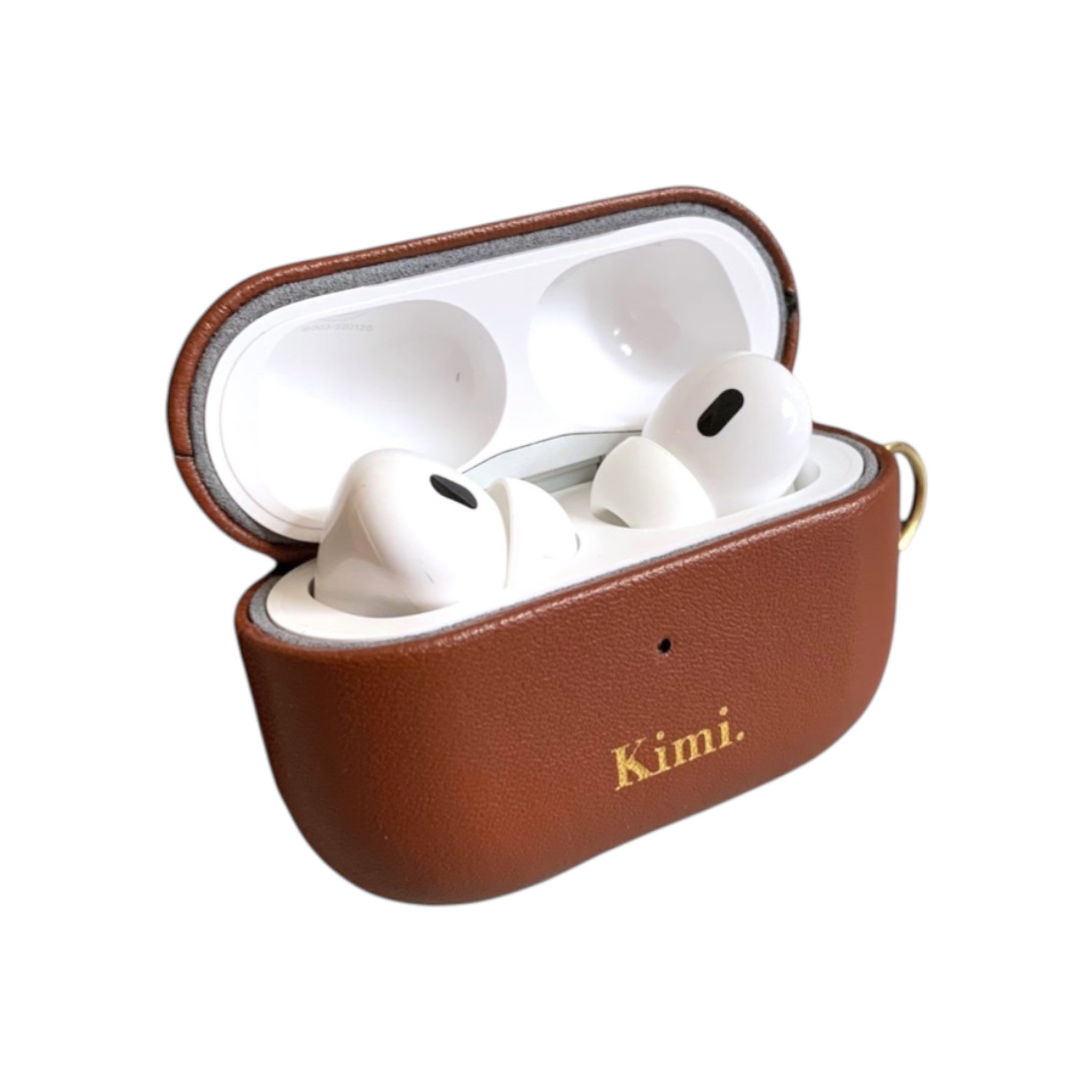 AirPods本体　茶色 Leather AirPods Case-Brown – Kimi.