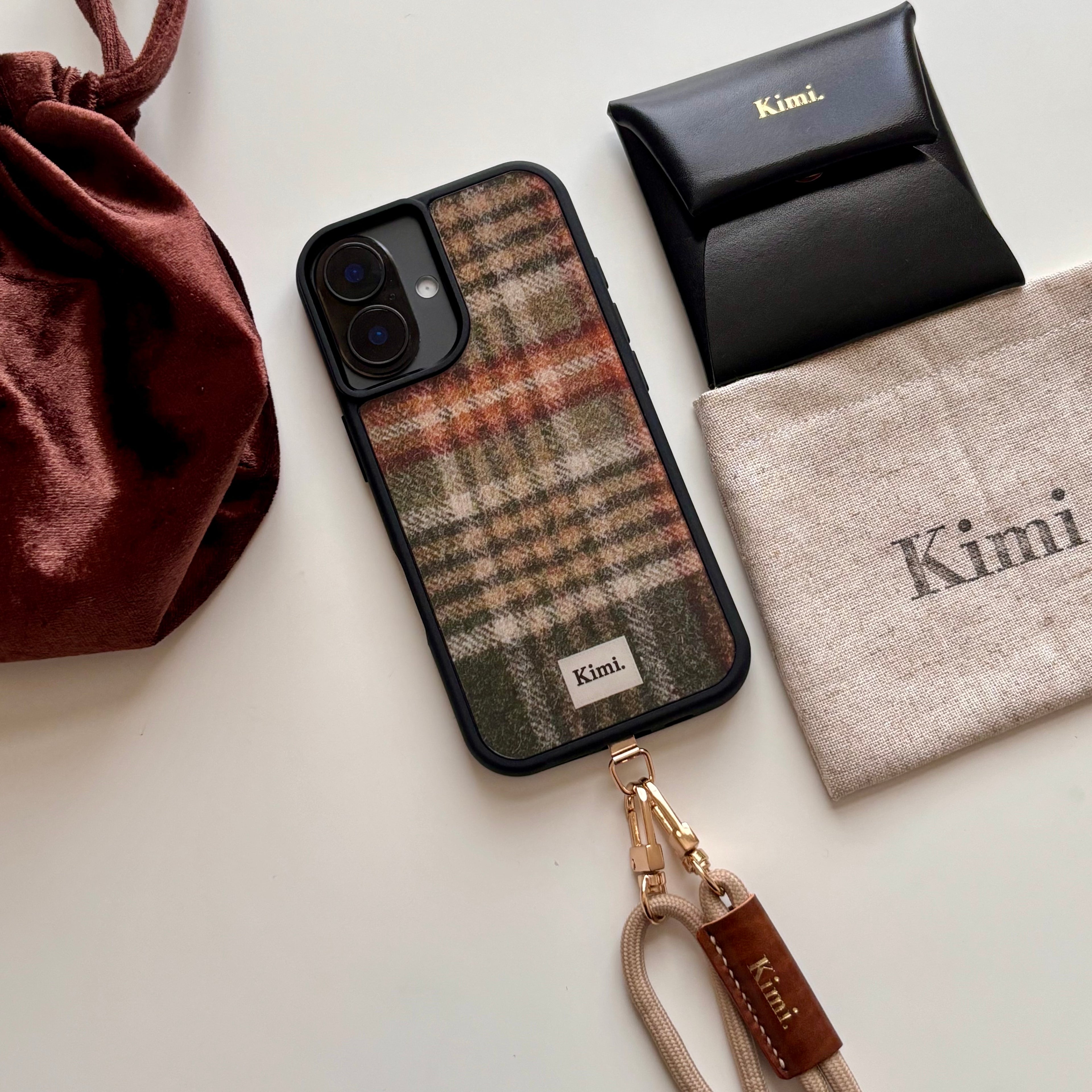 Kimi. Logo Shoulder Strap-Ivory