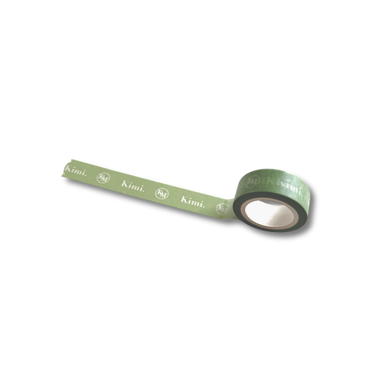Kimi. logo masking tape-pistachio