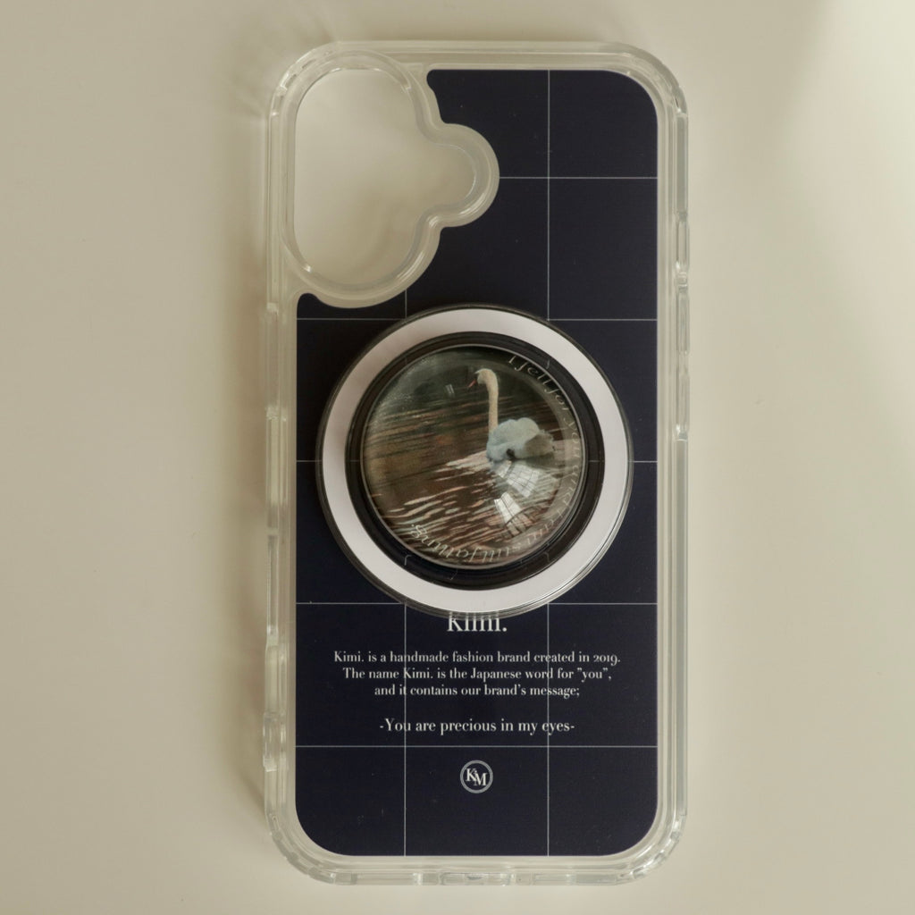 Logo Grid MagSafe Case-Navy