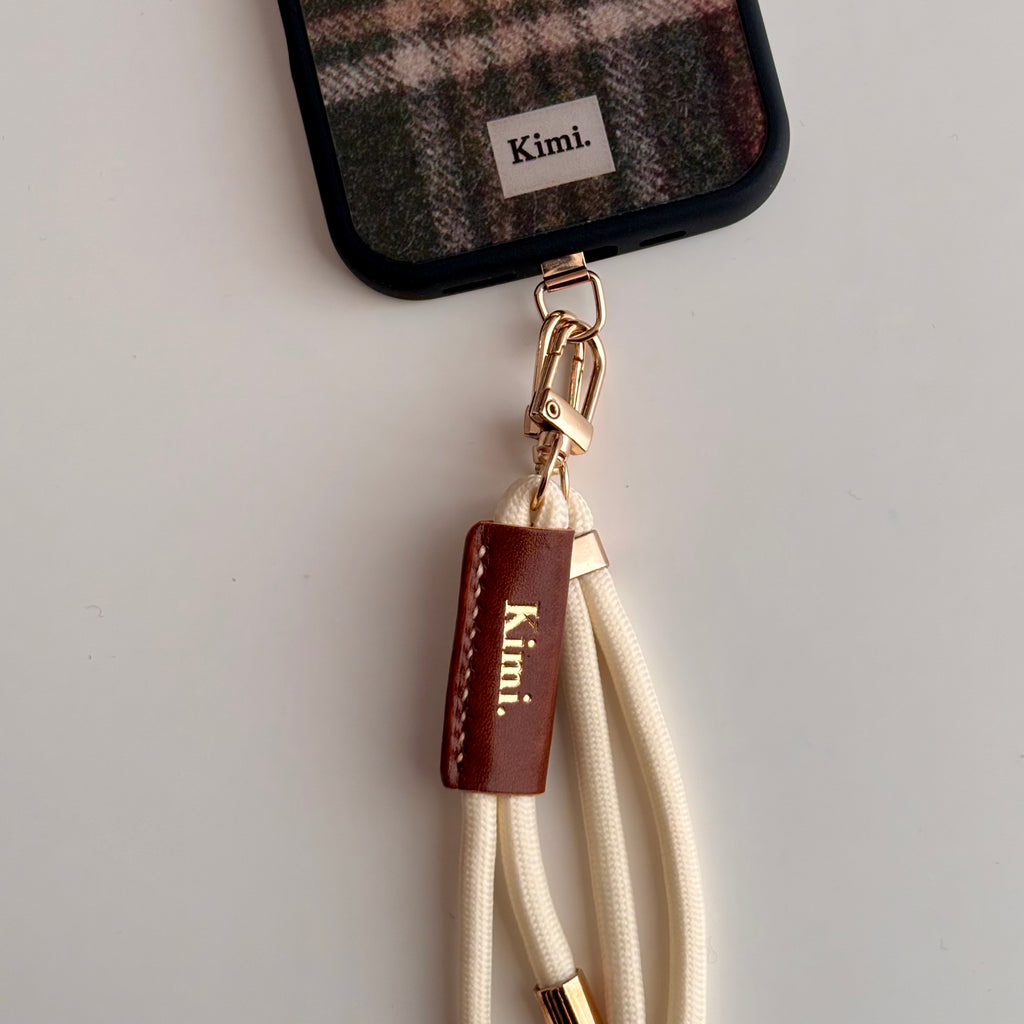 Kimi. Logo Shoulder Strap-Ivory