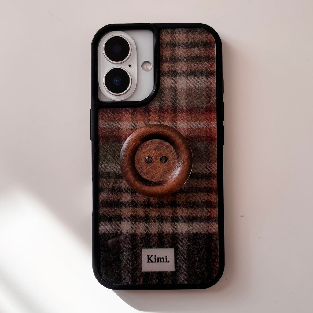 Wooden Button Griptok-natural