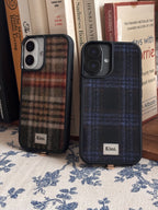 Tweed Check Case-Brown