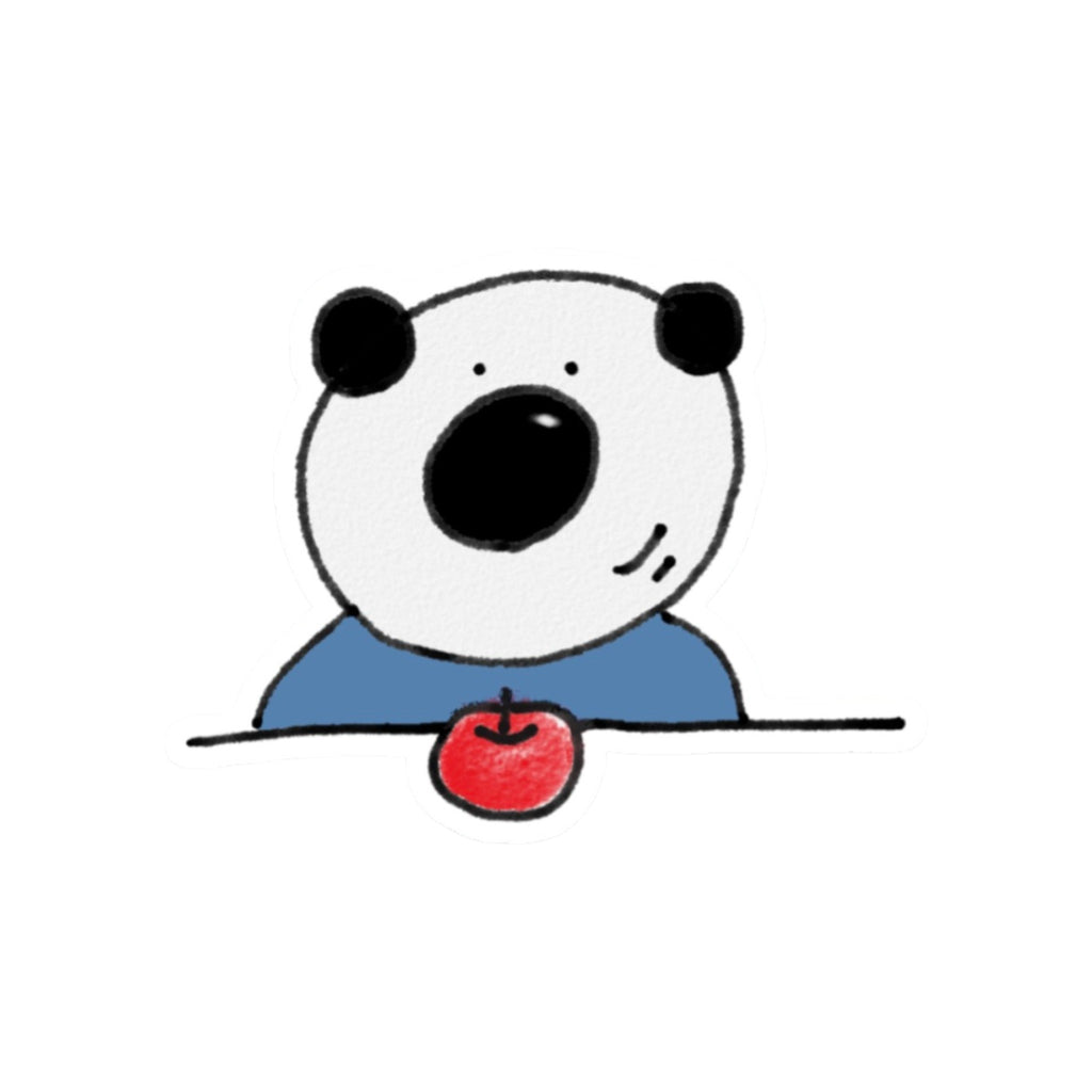 きみくんステッカー 「りんごときみくん」