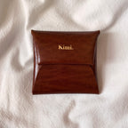 Square Coin Case-Brown