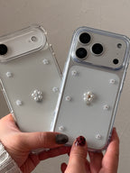 小さなお花のパールケース シルバー