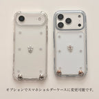 小さなお花のパールケース シルバー