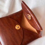 Square Coin Case-Brown