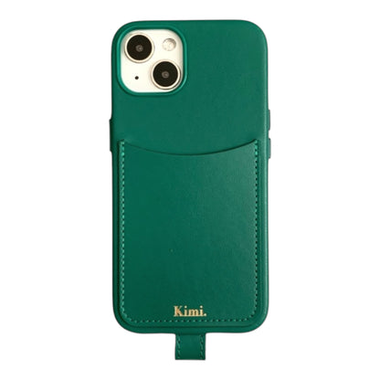 Leather Phone Case-Green (Case only)