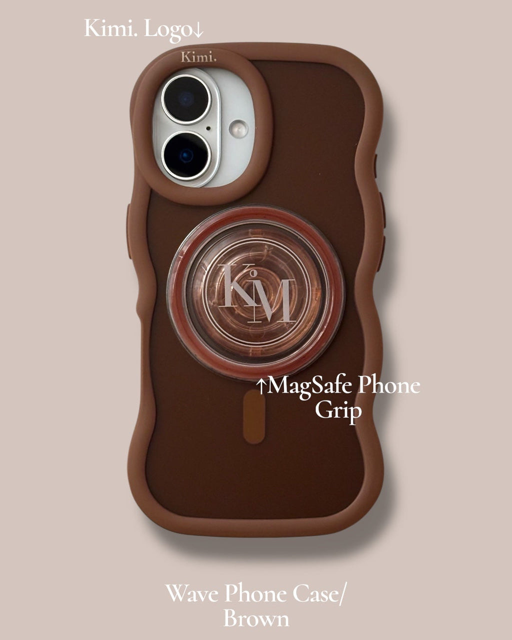Wave Phone Case | Brown