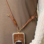 Kimi. Logo Shoulder Strap-Brown
