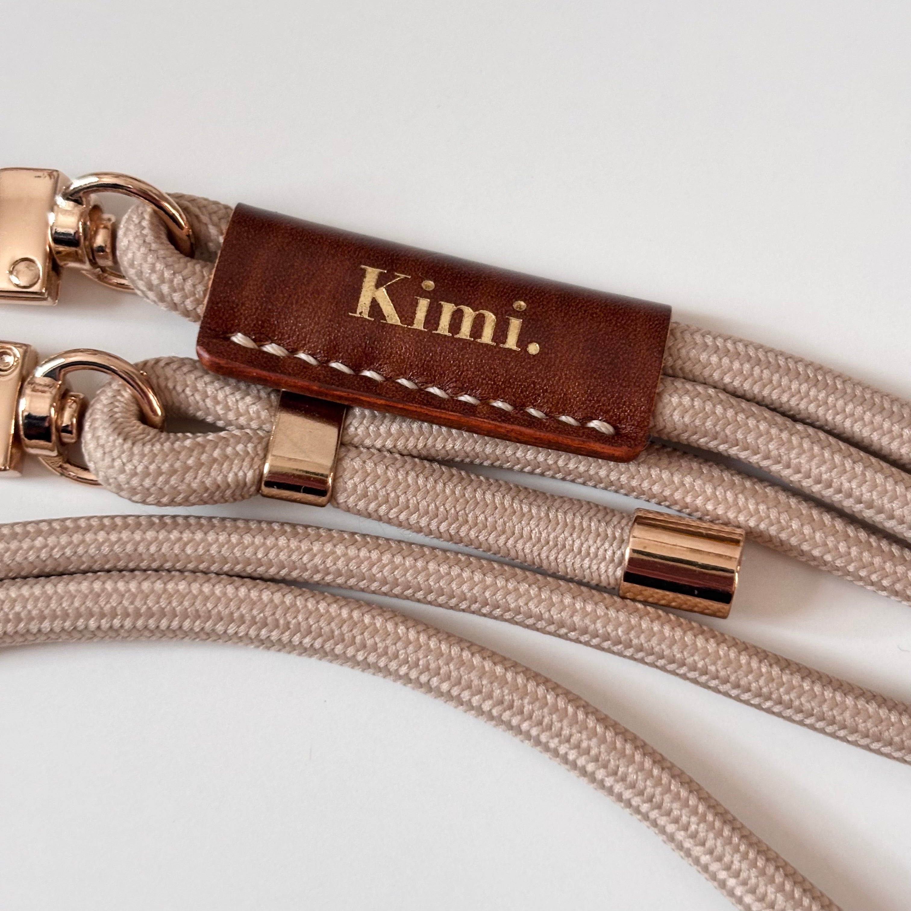 Kimi. Logo Shoulder Strap-Beige