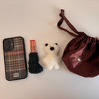 Tweed Check Case-Brown