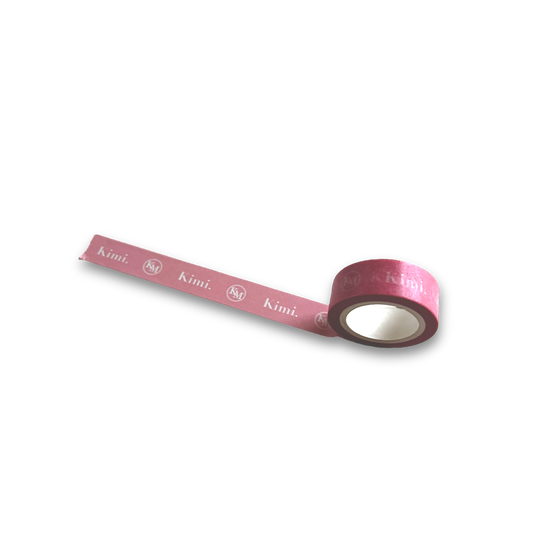 Kimi. logo masking tape-pink