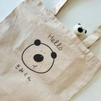 きみくんのオーガニックコットントートバッグ（ポケット付き）