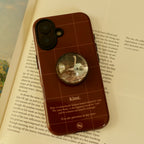 Logo Grid Case-Brown