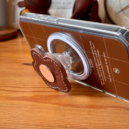 Leather Flower Griptok-Caramel Choco