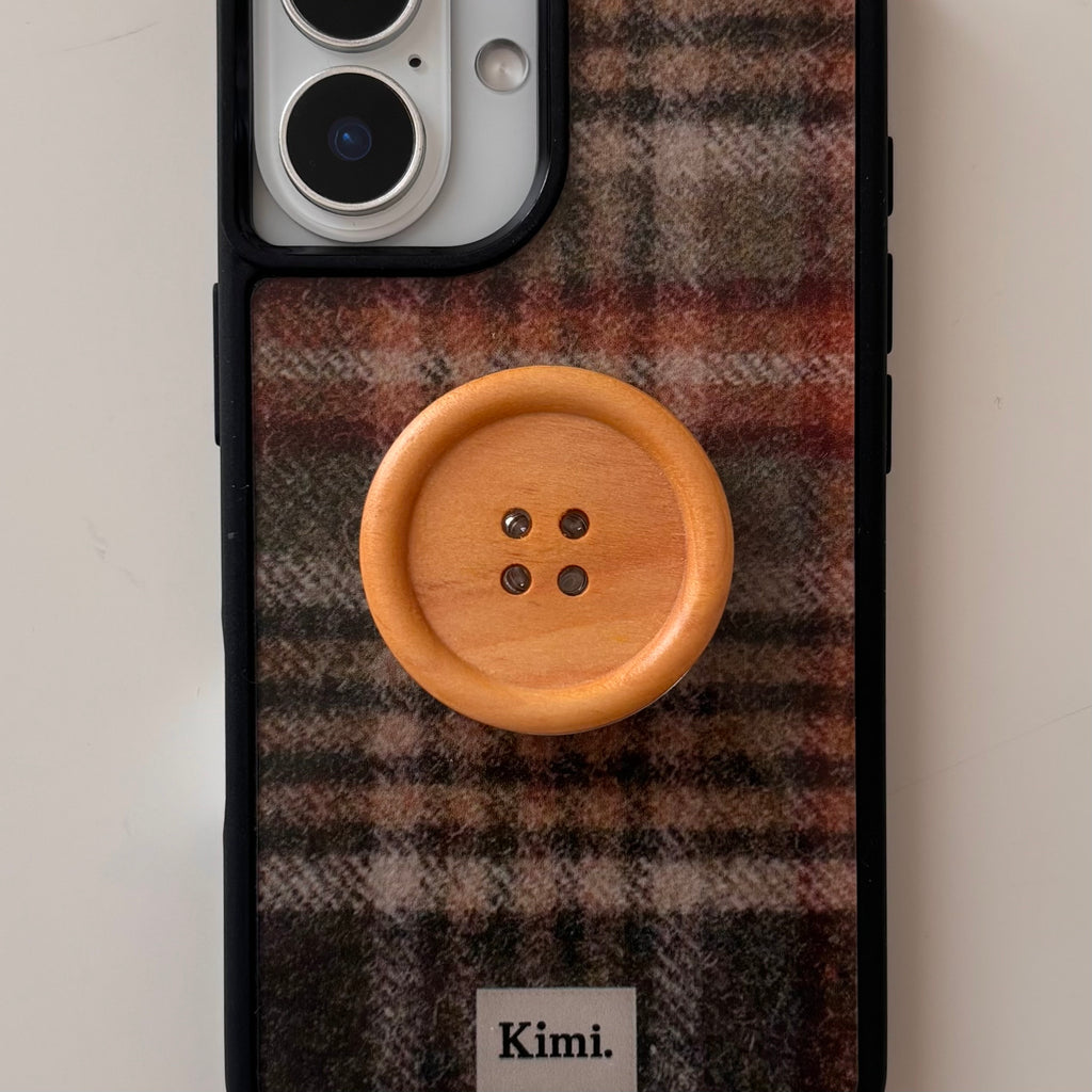 Wooden Button Griptok-natural